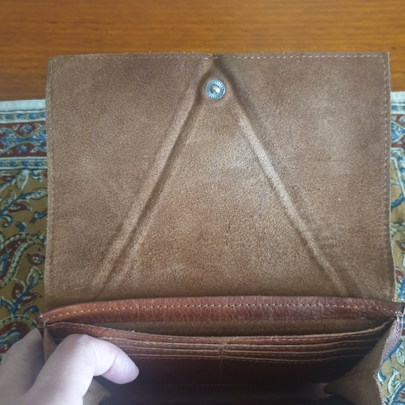 Elk tan leather large wallet - Picture 3 of 11